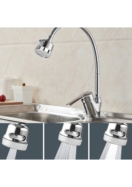 AYDOGANTICARET44 Mix Kuğu Mutfak Evye Batarya 3 Fonksiyonlu Oynar Başlıklı