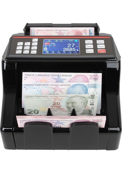 HI2200 Karışık Para Sayma Makinesi, Tl, Euro ve Usd Sahte Yakalama +Müşteri Ekranı -Avrupa'nın En Büyük Markası modelleri