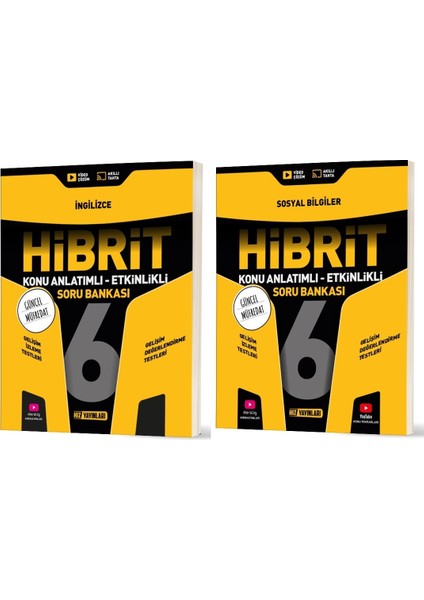 2026 6. Sınıf Ingilizce + Sosyal Bilgiler Hibrit - Konu Seti 2 Kitap