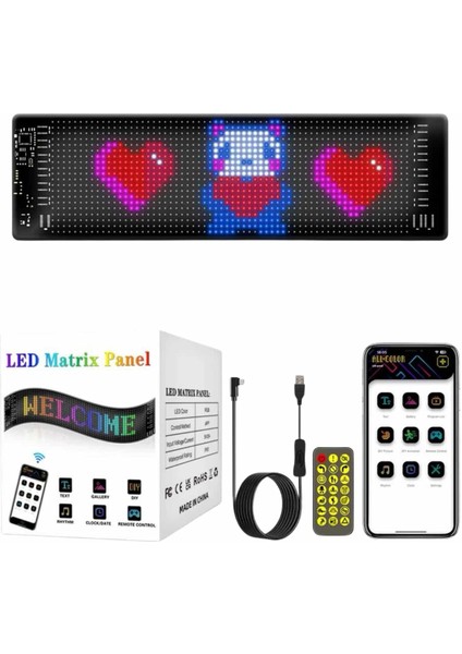 Matrix LED 16X192 Dijital Ekran Kumandalı LED Ekran Yazı indirimleri