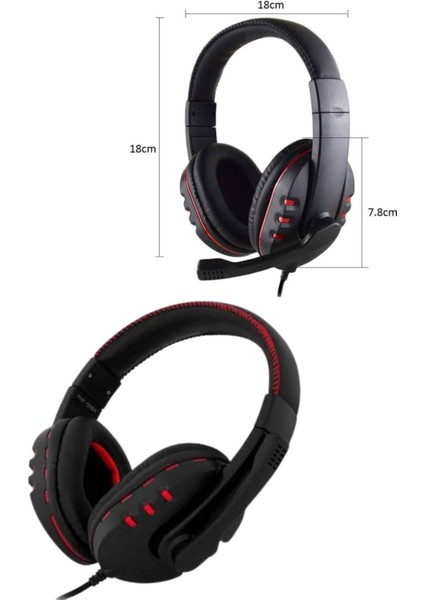 Mikrofonlu Gamer Kulaklık Oyuncu Kulaklığı Yüksek Ses Stereo Yumuşak Yastıklar fırsatları