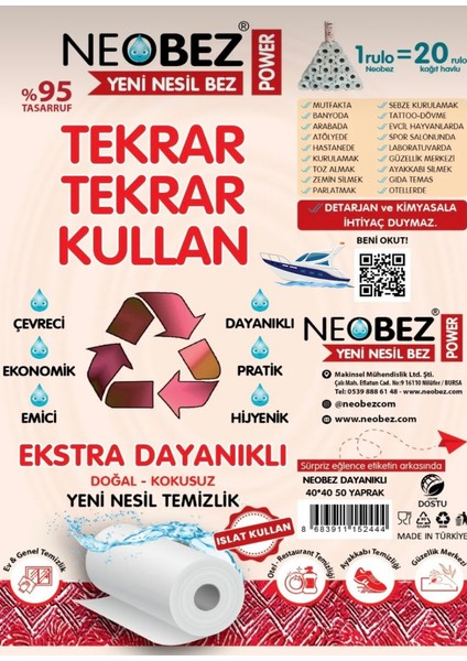 TEKNE İÇİN DAYANIKLI YENİ NESİL BEZ40CM*40CM 50 Yaprak 4 Lü Paket fiyatları