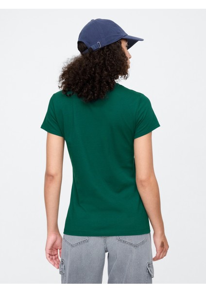 Kadın Koyu Yeşil Gap Logo T-Shirt indirimleri