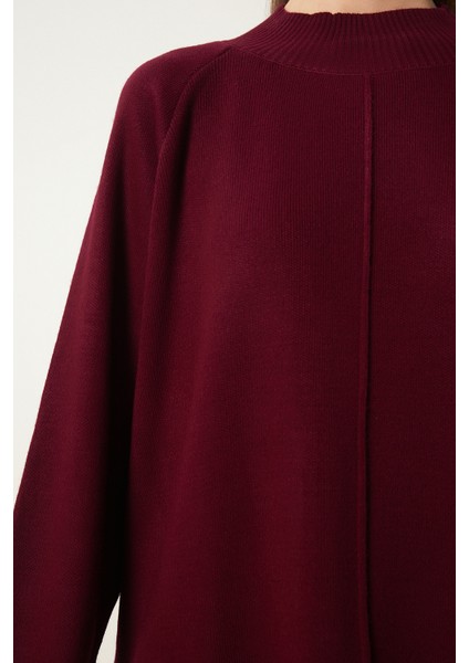 Şık Triko Kazak Pantolon Takım LMU0001 Bordo indirimleri