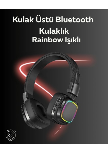 Rgb Işıklı Katlanabilir Bluetooth 5.3 Kulak Üstü Kulaklık
