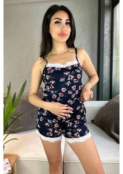 Ip Askılı Şortlu Pegasus Pijama Takımı Lacivert fiyatları