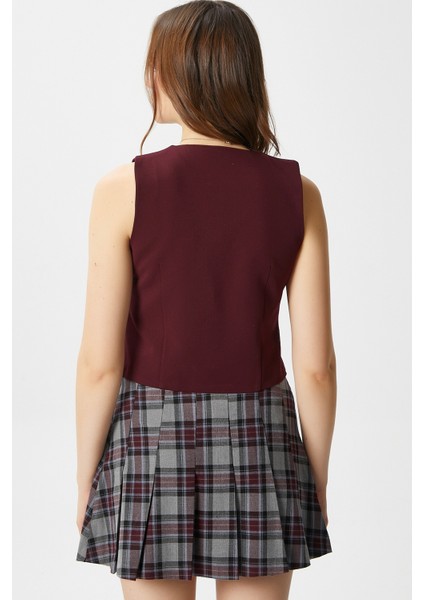 Kadın Milena Astarlı Bordo Yelek fırsatları