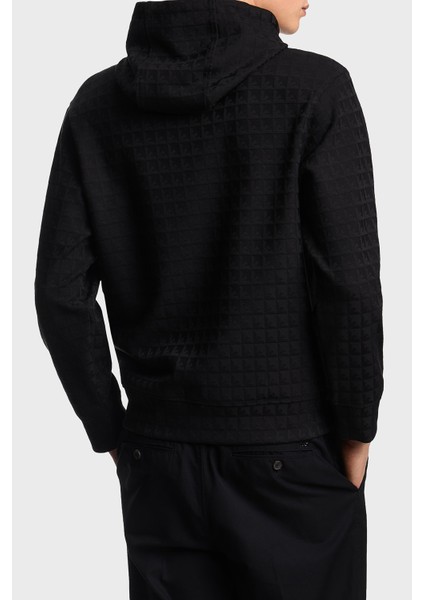Jakarlı Pamuklu Regular Fit Kapüşonlu Sweat Erkek Sweat EM003424 AF13700 FC230 modelleri