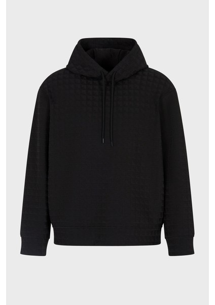 Jakarlı Pamuklu Regular Fit Kapüşonlu Sweat Erkek Sweat EM003424 AF13700 FC230 indirimleri