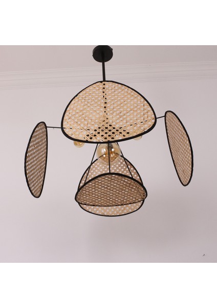 Mylamp Bulut Doğal Hazeran 55 x 35 cm 4+1 Yaprak Avize fırsatları