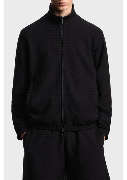 Jakarlı Pamuklu Regular Fit Dik Yaka Fermuarlı Sweat Erkek Sweat EM003444 AF13700 FC231
