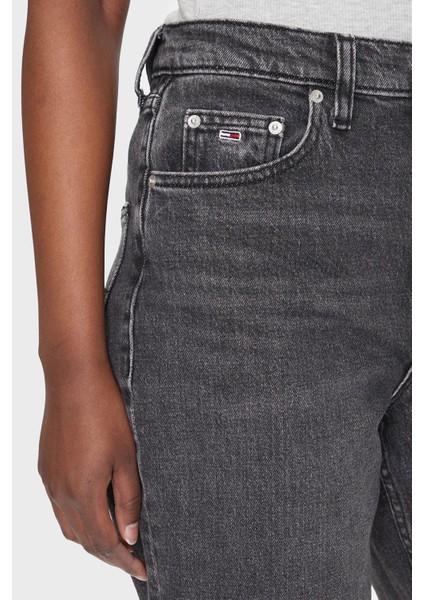 Pamuklu Straight Fit Yüksek Bel Düz Paça Jeans Bayan Kot Pantolon DW0DW20646 1bz fırsatları