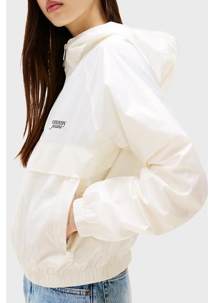 Jakarlı Regular Fit Kapüşonlu Su Itici Ceket Bayan Ceket DW0DW20952 Ybl fırsatları