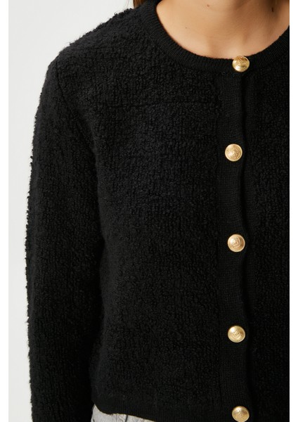 Kadın Edna Siyah Buklet Hırka fiyatları