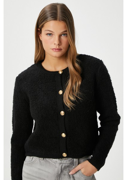 Kadın Edna Siyah Buklet Hırka indirimleri