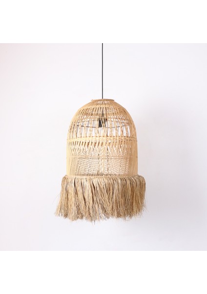 Mylamp Rattan Meğri Avize 40X65 cm modelleri