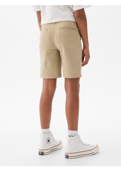 Erkek Çocuk Bej Cepli Uniform Bermuda Washwell™ Şort fırsatları