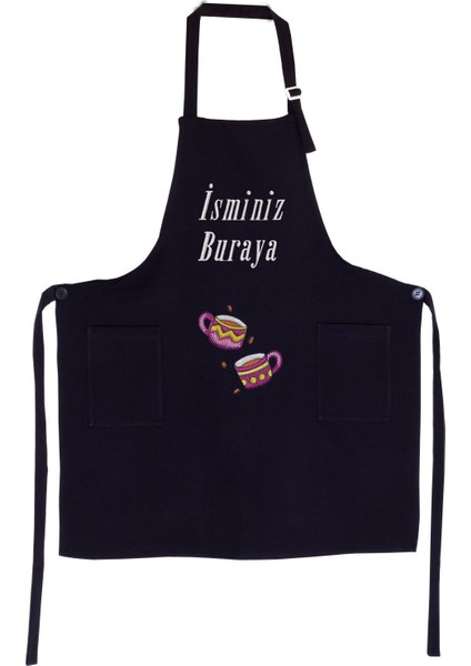 Mutfak Önlüğü Kişiye ve İsme Özel Nakışlı Mutfak Önlüğü Ikili Kupa Farklı Renkler fiyatları