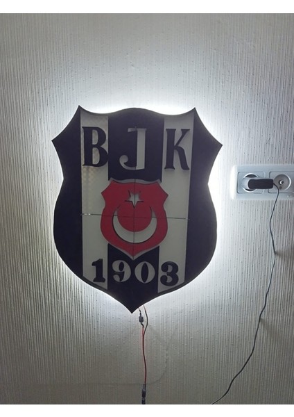LED Işıklı Beşiktaş Duvar Dekoru modelleri