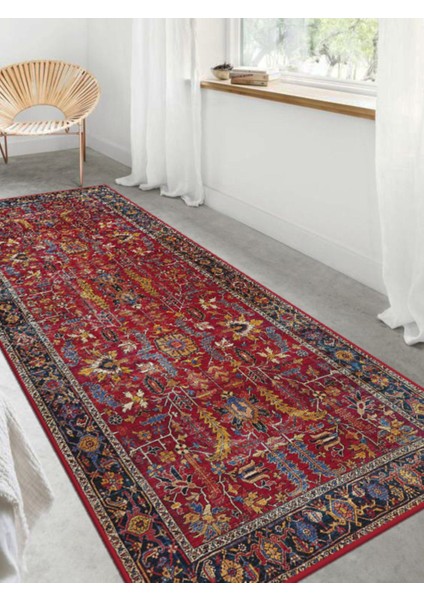Vitage Etnik Desen Eskitme Model Dokuma Taban Kilim fırsatları