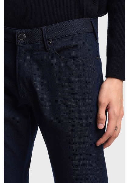 Puantiyeli Streç Pamuklu Slim Fit Düşük Bel Dar Paça Jeans Erkek Kot Pantolon EM000121 AF14124 FB021 fırsatları
