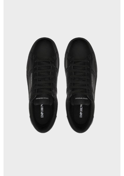 Logolu Hakiki Deri Sneaker Ayakkabı Erkek Ayakkabı EM003701 AF18017 MC005 fiyatları