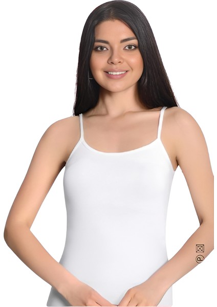 Bayan Likralı Ip Askılı Atlet 3'lü Paket 996