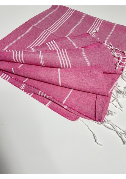 Pembe Çizgili %100 Pamuk Peştemal – Plaj, Hamam ve Spa Kullanımı Için indirimleri