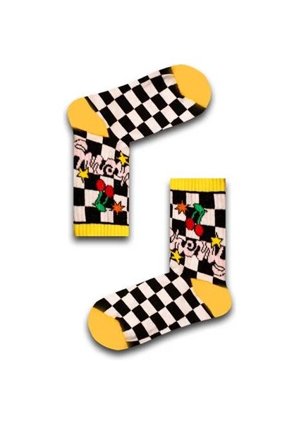 Chery Desenli Unisex Atletik Çorap