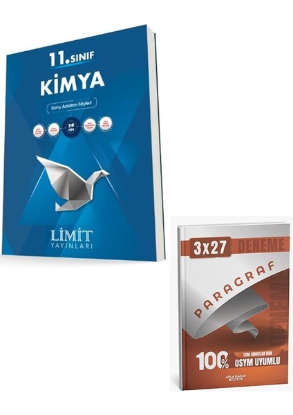 Limit 2026 11. Sınıf Kimya Konu Anlatım Föyleri+Anla Kazan Paragraf