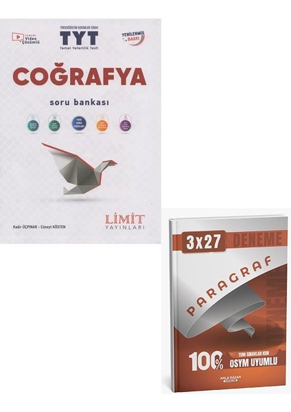 Limit 2026 Tyt Coğrafya Soru Bankası+Anla Kazan Paragraf