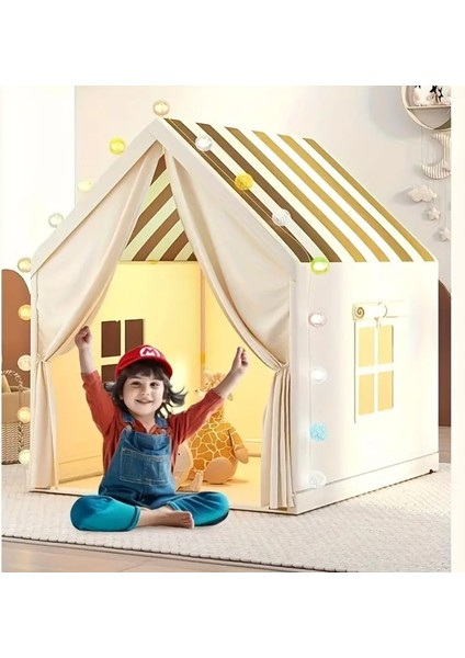 Premium Model Çocuklar Için Büyülü Oyun Evi (Kolay Kurulum )