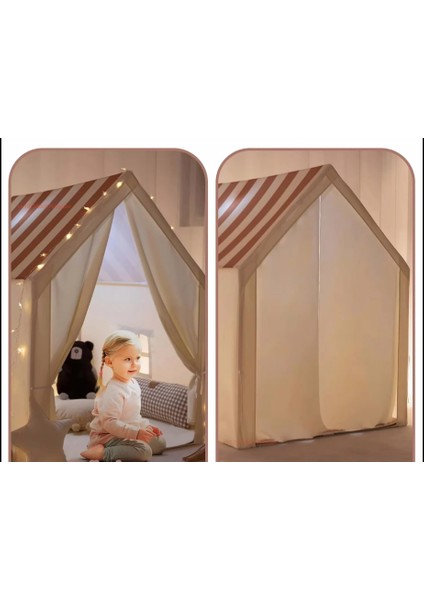Premium Model Çocuklar Için Büyülü Oyun Evi (Kolay Kurulum )