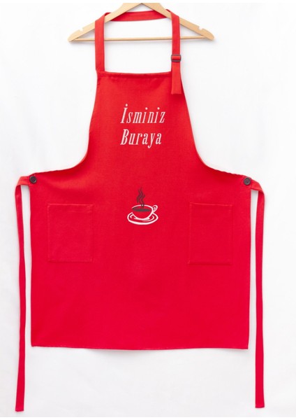 Mutfak Önlüğü Kişiye ve İsme Özel Nakışlı Mutfak Önlüğü Fincan 02 Farklı Renkler modelleri