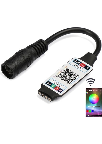 Bluetooth Dc 5 Volt - 24 Volt - 6 Amper Rgb LED Kontrol Cihazı (5047)