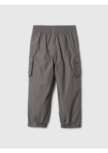 Erkek Bebek Gri Astarlı Paraşüt Kargo Jogger Pantolon fırsatları