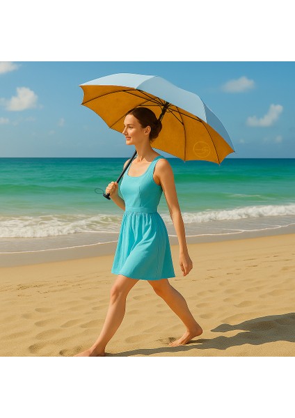 Spf 100+ Uv Korumalı Sahra (Güneş / Yağmur) Şemsiye indirimleri