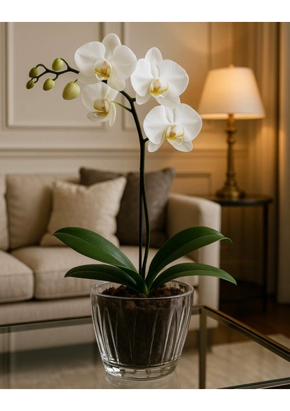 Orkide Saksısı - Şeffaf Orkide Saksısı - Şeffaf Orkide Saksı - 1,5 Litre Orkide Saksısı