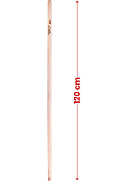 Vidalı Ağaç Sap 120 cm FT730, Çekpas Sopası Paspas Fırça Faraş Süpürge Mop Sapı (Standart Vidalı Uç) fiyatları