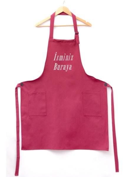 Mutfak Önlüğü Kişiye ve İsme Özel Nakışlı Mutfak Önlüğü Sade Farklı Renkler modelleri