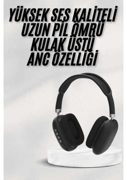 Yeni Nesil Bluetooth Kulaklık Kulak Üstü Anc Özelliği Yüksek Ses fiyatları