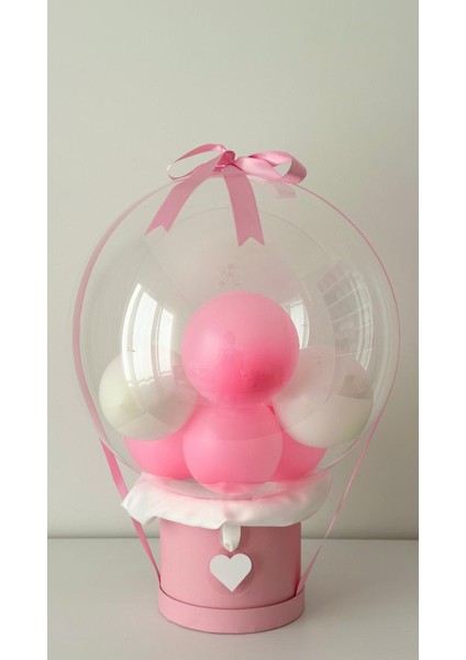 Yeni Doğan Hediye Bebek Balon Kutusu (Kişiselleştirilebilir)