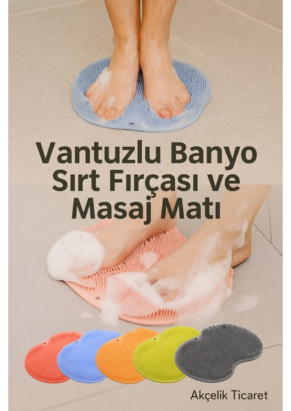 "vantuzlu Banyo Sırt Fırçası ve Masaj Matı - Derin Temizlik fiyatları