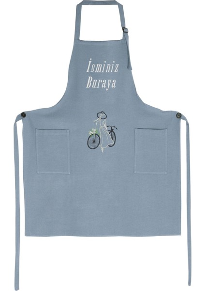 Mutfak Önlüğü Kişiye ve İsme Özel Nakışlı Mutfak Önlüğü Bisiklet Farklı Renkler fiyatları
