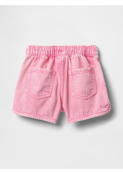 Kız Bebek Pembe Ultrasoft Denim Şort modelleri