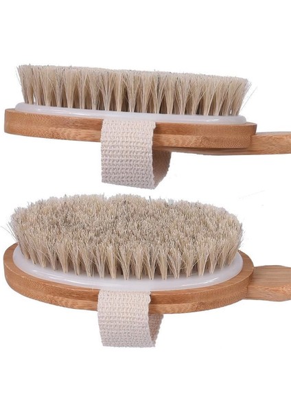 Parlak ve Pürüzsüz Görünüm Sağlayan %100 Doğal At Kılı Selülit Fırçası (Sökülebilir Sap) modelleri