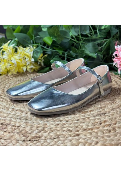 Metalik Parlak Bantlı Babet M1030