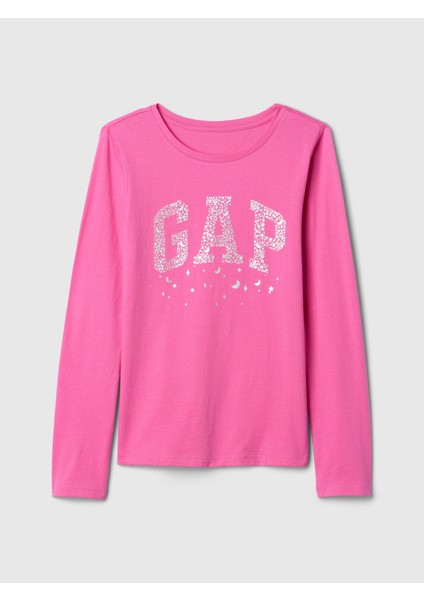 Kız Çocuk Pembe Grafikli T-Shirt