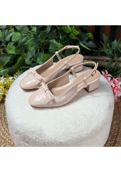 Rugan Fiyonklu Topuklu Babet M1053