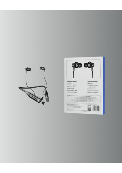 120 Saat Pil Ömrüyle Boyun Askılı Bluetooth Kulaklık – Spor ve Günlük Kullanım Için